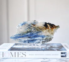 Load image into Gallery viewer, Blue Kyanite in Quartz Slab - small 377g #921
