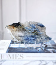 Load image into Gallery viewer, Blue Kyanite in Quartz Slab - small 377g #921
