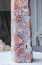 Load image into Gallery viewer, Pink &amp; Blue Flower Agate Tower - Large 1.26kg #62
