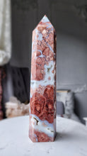 Load image into Gallery viewer, Pink &amp; Blue Flower Agate Tower - Large 1.1kg #63
