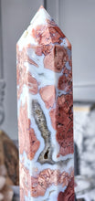 Load image into Gallery viewer, Pink &amp; Blue Flower Agate Tower - Large 1.1kg #63
