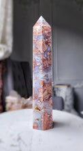 Load image into Gallery viewer, Pink &amp; Blue Flower Agate Tower - Large 1.15kg #64
