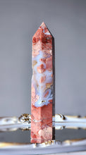 Load image into Gallery viewer, Pink &amp; Blue Flower Agate Tower - 535g #65
