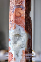 Load image into Gallery viewer, Pink &amp; Blue Flower Agate Tower - 535g #65
