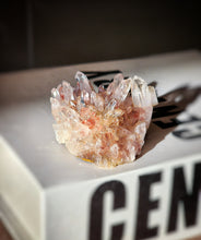 Load image into Gallery viewer, Golden &amp; Red Chrysanthemum Quartz Cluster - small 81g #327
