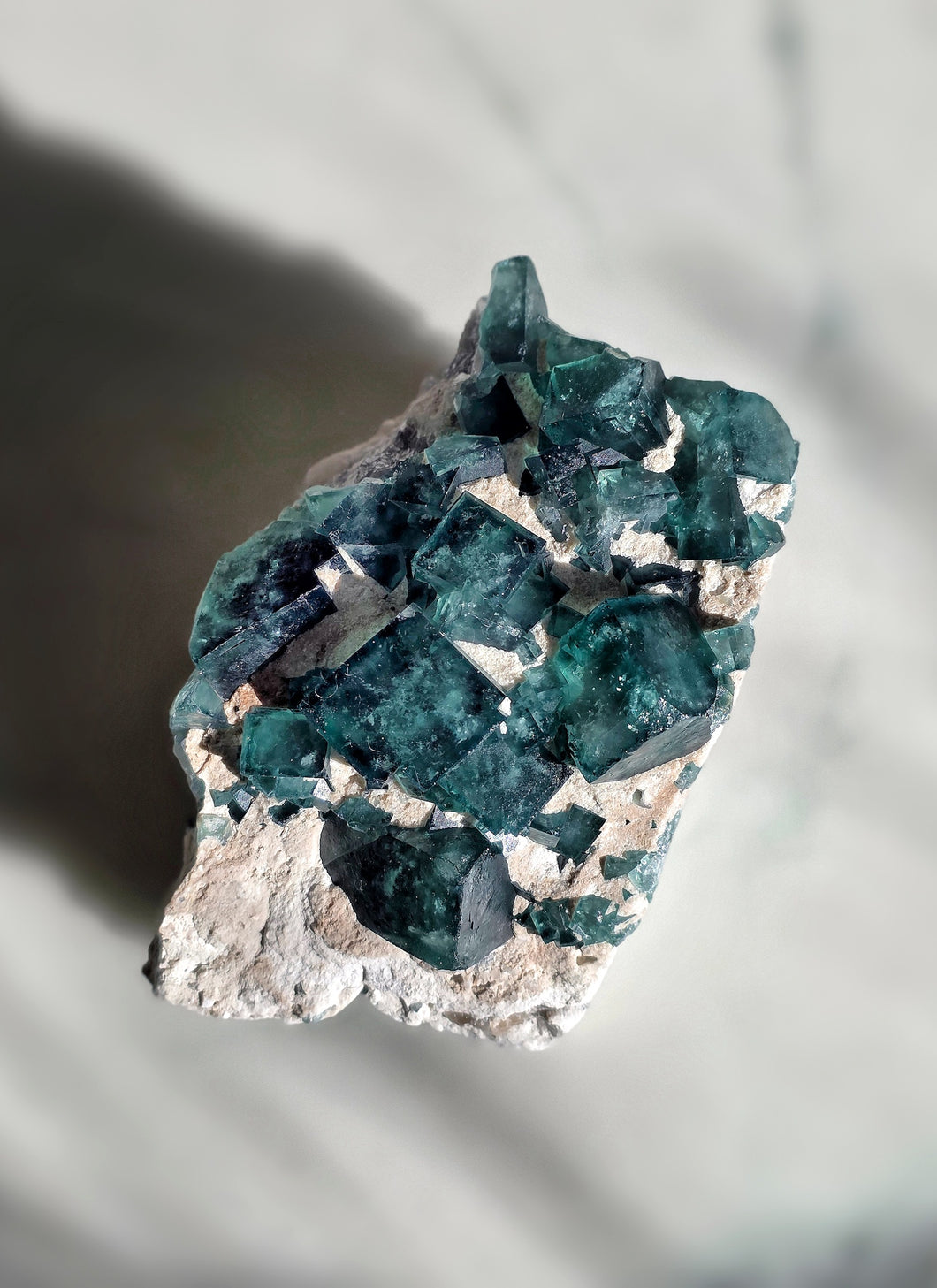 Green Fluorite Cluster - 677g #82