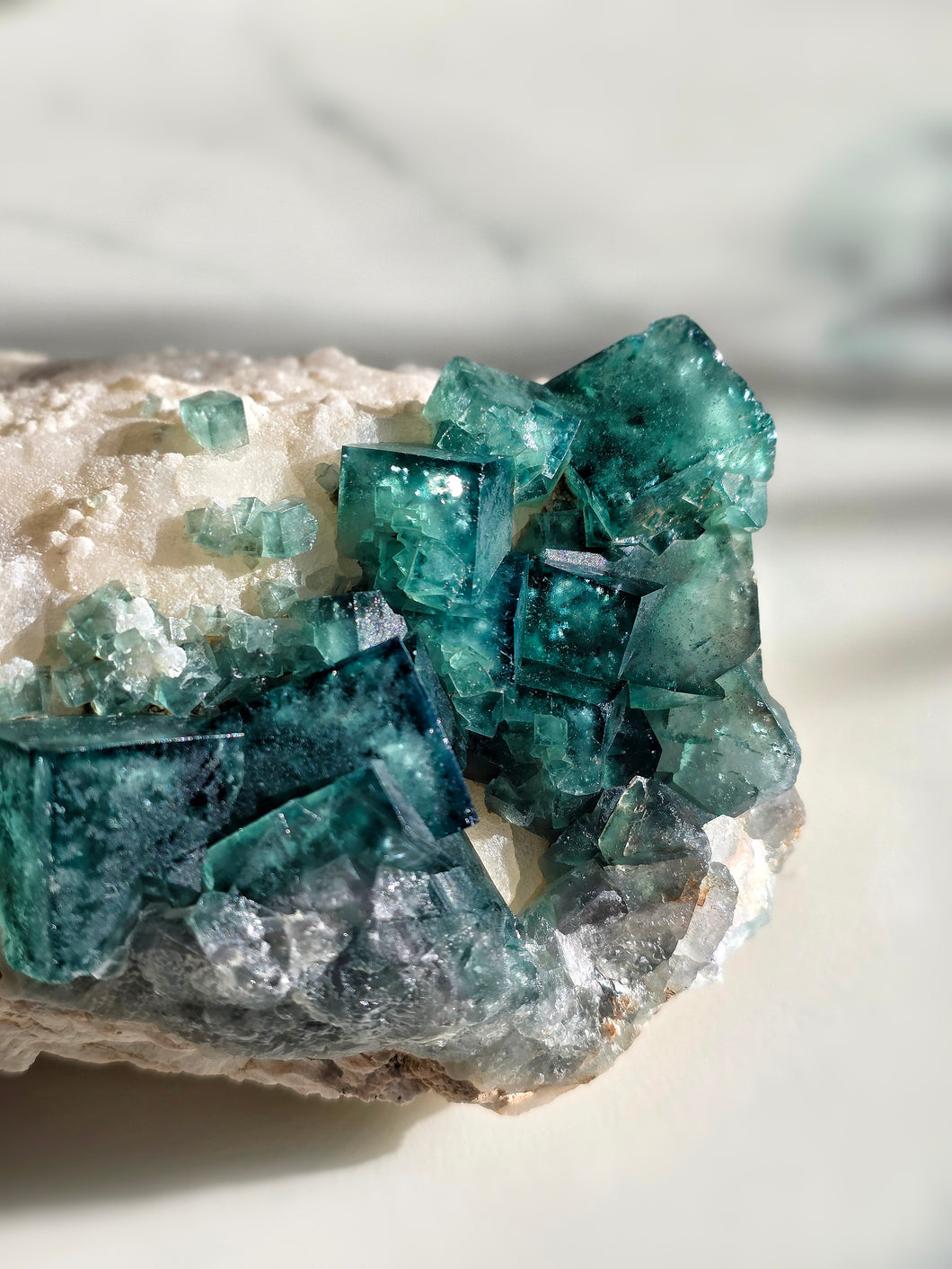 Green Fluorite Cluster - 830g #135