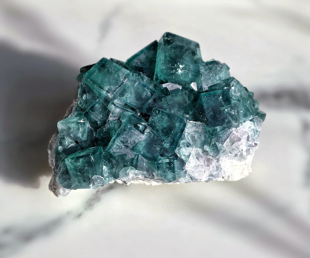 Green Fluorite Cluster - 576g #85