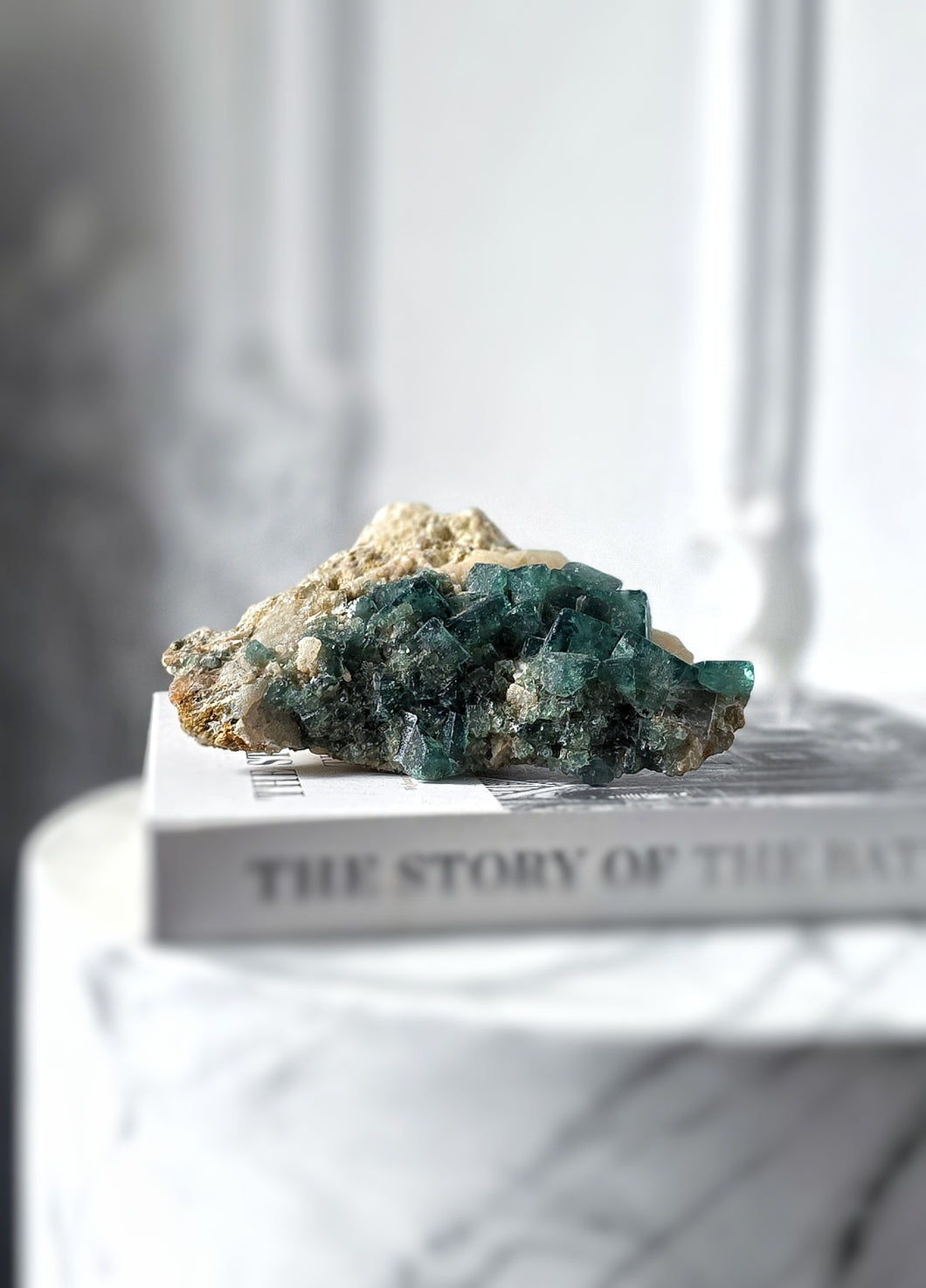 50% OFF | Green Fluorite Cluster - 589g #91