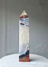 Load image into Gallery viewer, Ocean Jasper x Quartz Tower - 896g #92
