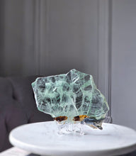 이미지를 갤러리 뷰어에 로드 , High Grade Green Fluorite Slab - small 328g #283
