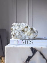 Load image into Gallery viewer, Golden Pyrite in Clear Quartz Cluster - 1.14kg #102

