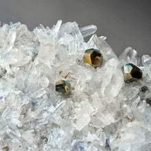 Load image into Gallery viewer, Golden Pyrite in Clear Quartz Cluster - 1.14kg #102

