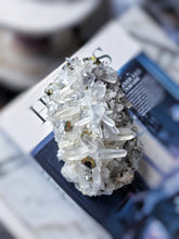 Load image into Gallery viewer, Golden Pyrite in Clear Quartz Cluster - 1.14kg #102
