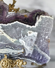 將圖片載入圖庫檢視器 Large Snowflake Fluorite x Pyrite Slab - Thick 3.42kg #111
