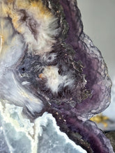將圖片載入圖庫檢視器 Large Snowflake Fluorite x Pyrite Slab - Thick 3.42kg #111
