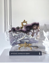 將圖片載入圖庫檢視器 Large Snowflake Fluorite x Pyrite Slab - Thick 3.42kg #111
