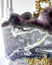 將圖片載入圖庫檢視器 Large Snowflake Fluorite x Pyrite Slab - Thick 3.42kg #111
