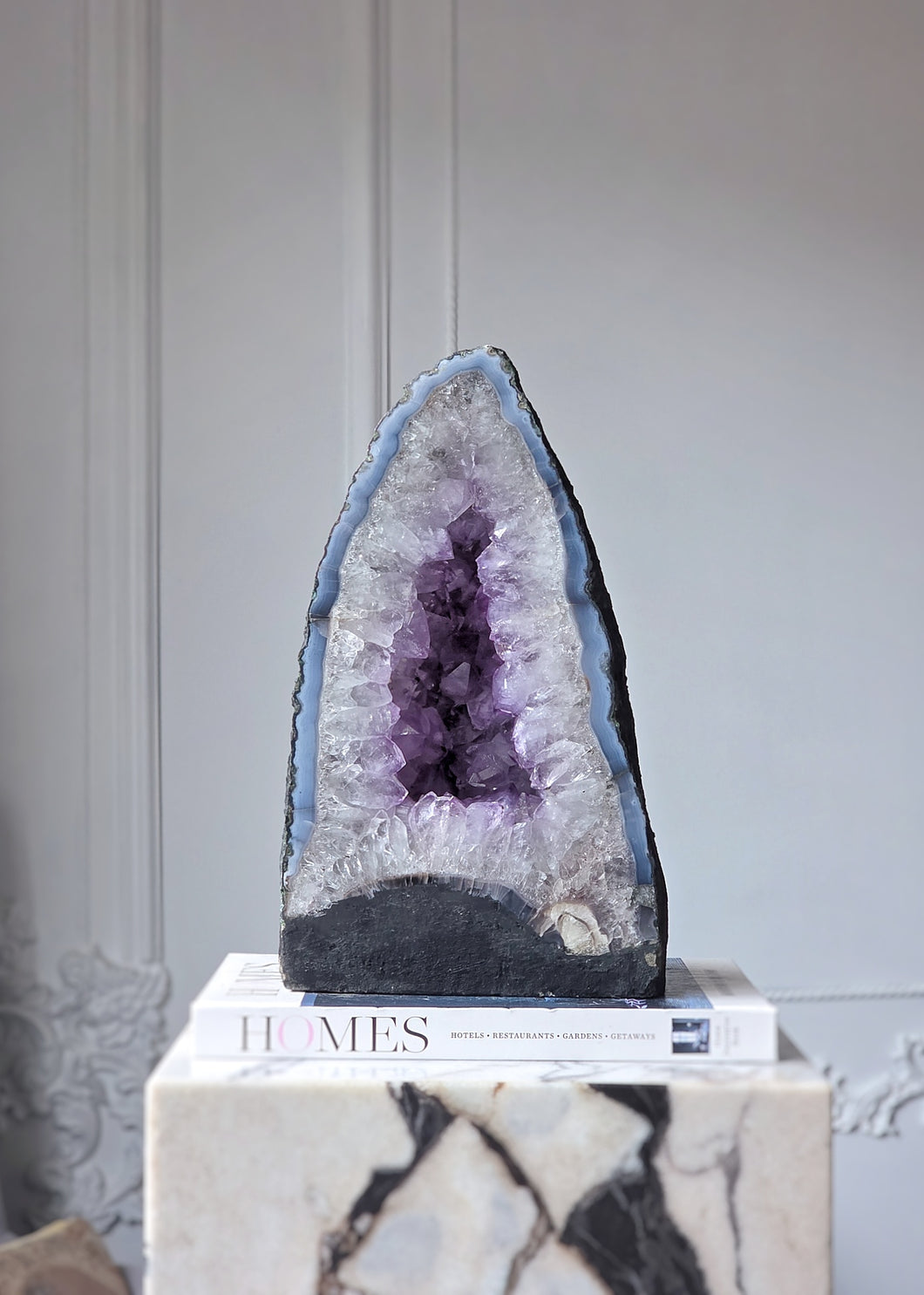 Amethyst x Blue Agate Cave / Geode - 8.92kg #100