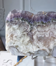 將圖片載入圖庫檢視器 Snowflake Fluorite x Pyrite Slab - 736g #113
