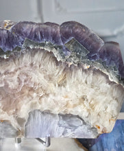將圖片載入圖庫檢視器 Snowflake Fluorite x Pyrite Slab - 736g #113
