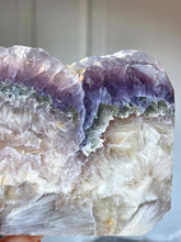 將圖片載入圖庫檢視器 Snowflake Fluorite x Pyrite Slab - 736g #113
