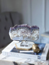 將圖片載入圖庫檢視器 Snowflake Fluorite x Pyrite Slab - 736g #113
