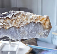 將圖片載入圖庫檢視器 Snowflake Fluorite x Pyrite Slab - 838g #104
