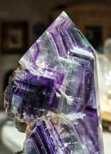Cargar imagen en el visor de la galería, Rainbow Fluorite Tower - Half Raw Half Polished - 889g #288
