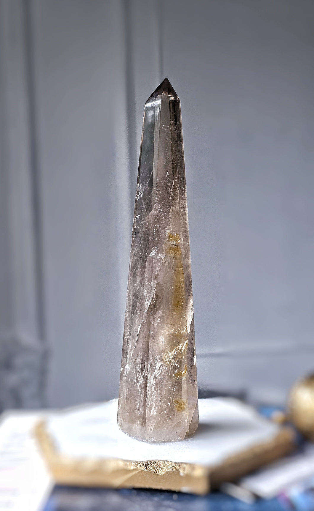 Smoky Quartz Tower / Obelisk - 330g #291