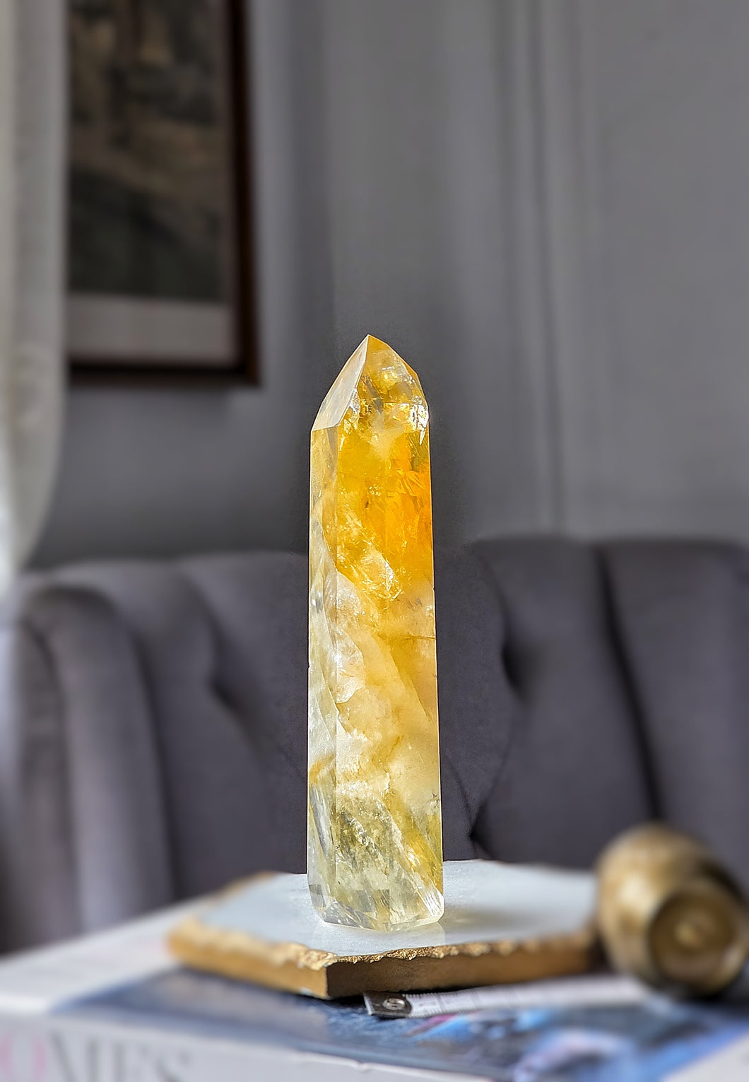 High Grade Golden Healer Quartz Tower - 480g #292