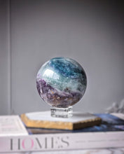 Load image into Gallery viewer, Mongolian Rainbow Fluorite Sphere - 1.11kg #105
