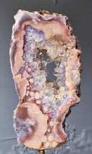 이미지를 갤러리 뷰어에 로드 , High Grade Pink Amethyst Slab on Gold Stand - 1.43kg #120
