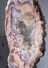 이미지를 갤러리 뷰어에 로드 , High Grade Pink Amethyst Slab on Gold Stand - 1.43kg #120
