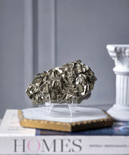 이미지를 갤러리 뷰어에 로드 , Pyrite on Fluorite Cluster - 338g #124
