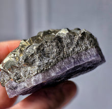 이미지를 갤러리 뷰어에 로드 , Pyrite on Fluorite Cluster - 338g #124
