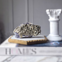 Load image into Gallery viewer, Pyrite on Fluorite Cluster - 298g #126
