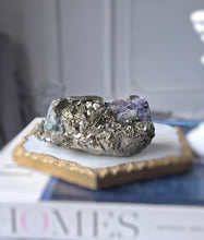 Load image into Gallery viewer, Pyrite on Fluorite Cluster - 336g #127
