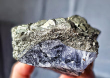 將圖片載入圖庫檢視器 Pyrite on Fluorite Cluster - 802g #129
