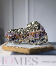 將圖片載入圖庫檢視器 Pyrite on Fluorite Cluster - 506g #130
