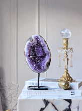 Load image into Gallery viewer, Amethyst x Tiger Jasper Geode / Cave on Stand - 2.26kg #134
