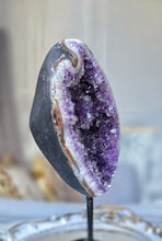 Load image into Gallery viewer, Amethyst x Tiger Jasper Geode / Cave on Stand - 2.26kg #134
