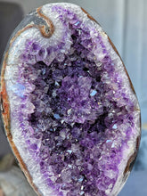 Load image into Gallery viewer, Amethyst x Tiger Jasper Geode / Cave on Stand - 2.26kg #134
