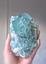 Load image into Gallery viewer, Green Fluorite Mineral Cluster / Specimen - 635g #135
