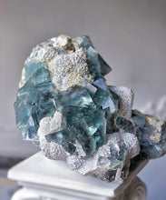 Load image into Gallery viewer, Blue Fluorite Mineral Cluster / Specimen - 836g #136
