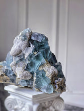 Load image into Gallery viewer, Blue Fluorite Mineral Cluster / Specimen - 836g #136
