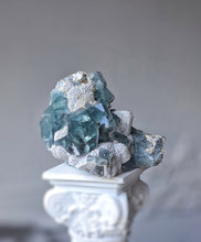Load image into Gallery viewer, Blue Fluorite Mineral Cluster / Specimen - 836g #136
