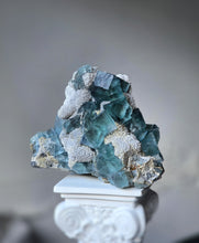 Load image into Gallery viewer, Blue Fluorite Mineral Cluster / Specimen - 836g #136
