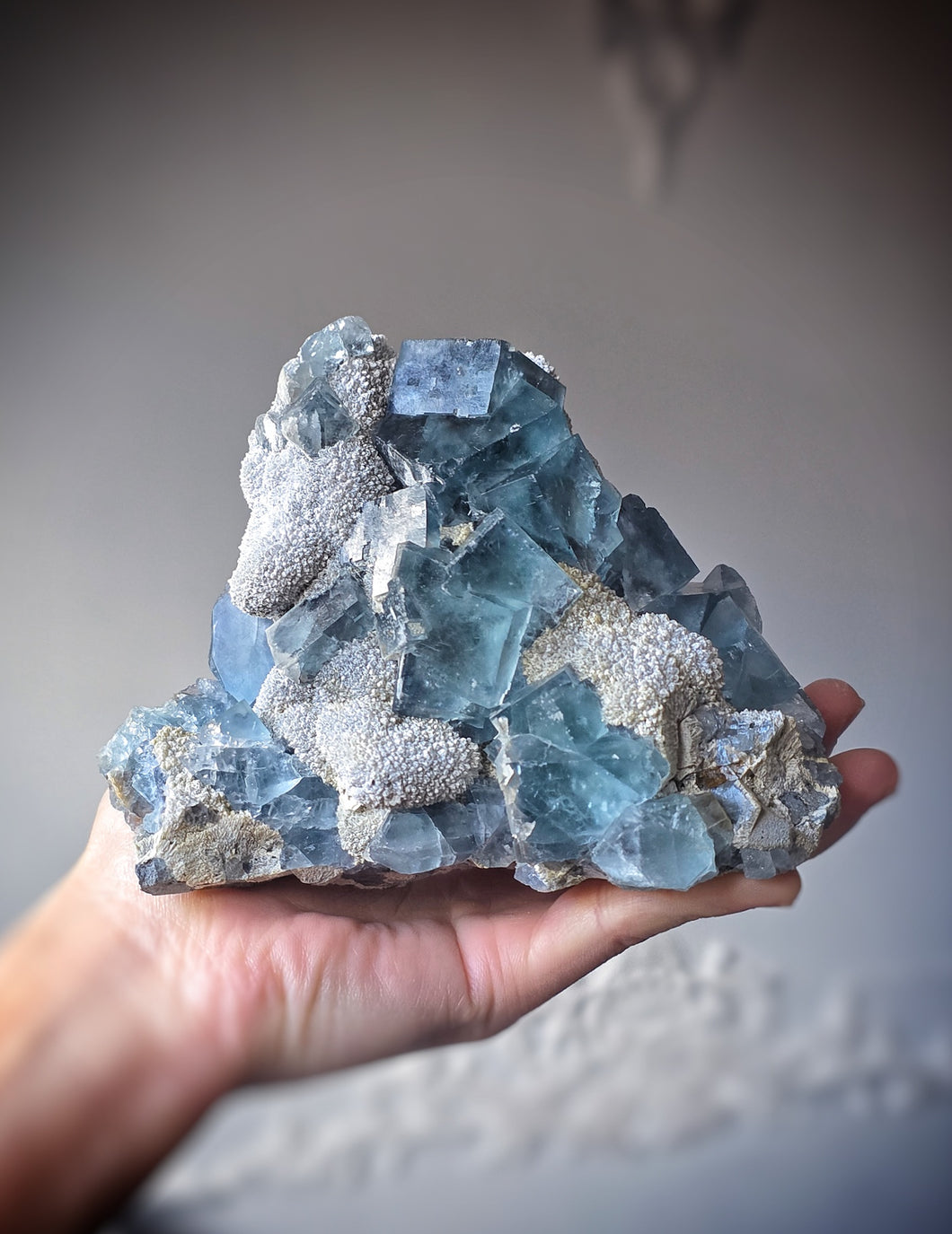 Blue Fluorite Mineral Cluster / Specimen - 836g #136