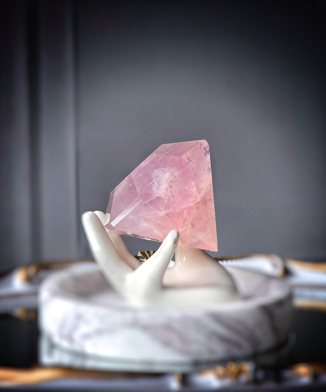 Rose Quartz Diamond Shaped - 180g #49